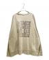 Gemini (ジェミニ) Whim Gazette (ウィムガゼット) Oversized Back Print Sweatshirt/オーバーバックプリントスウェット/WGG1052106A0002 ベージュ サイズ:F：13000円