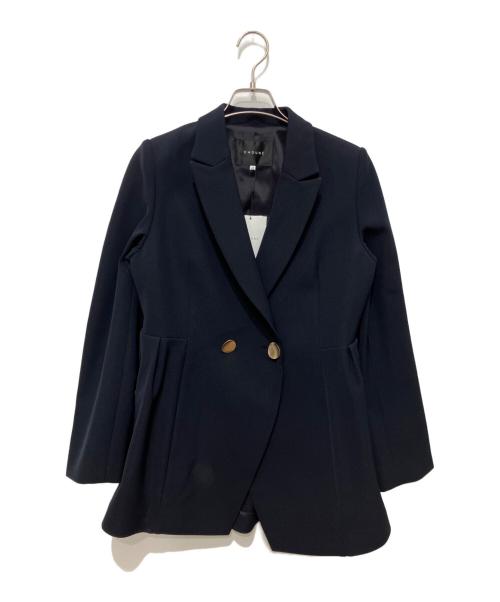 CADUNE（カデュネ）CADUNE (カデュネ) ツイルフォルムジャケット ネイビー サイズ:38 未使用品の古着・服飾アイテム