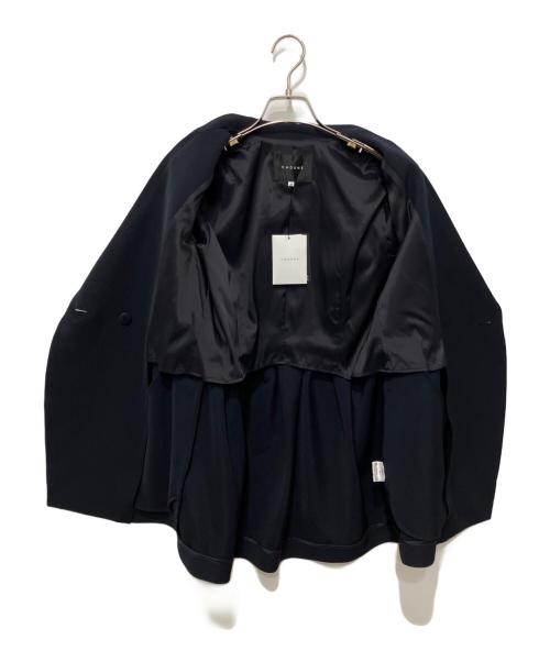 CADUNE（カデュネ）CADUNE (カデュネ) ツイルフォルムジャケット ネイビー サイズ:38 未使用品の古着・服飾アイテム