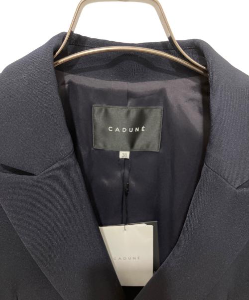 CADUNE（カデュネ）CADUNE (カデュネ) ツイルフォルムジャケット ネイビー サイズ:38 未使用品の古着・服飾アイテム