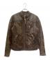 RRL（ダブルアールエル）の古着「スリムフィットレザーモトジャケット」｜ブラウン
