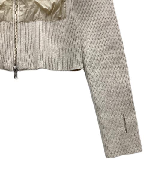 atmos pink（アトモスピンク）atmos pink (アトモスピンク) Docking Knit Zip-up ベージュ サイズ:SIZE FREEの古着・服飾アイテム