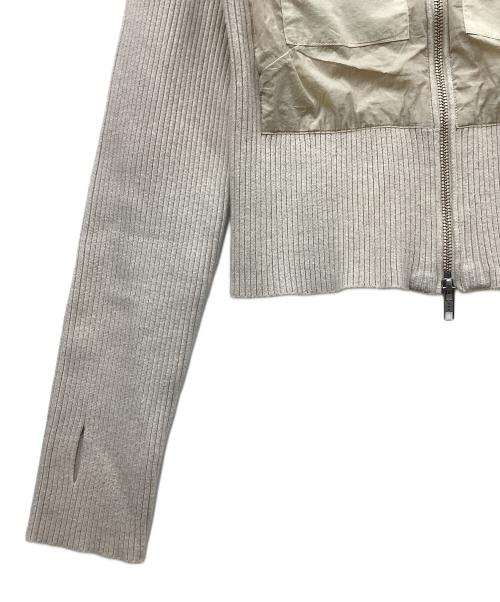 atmos pink（アトモスピンク）atmos pink (アトモスピンク) Docking Knit Zip-up ベージュ サイズ:SIZE FREEの古着・服飾アイテム