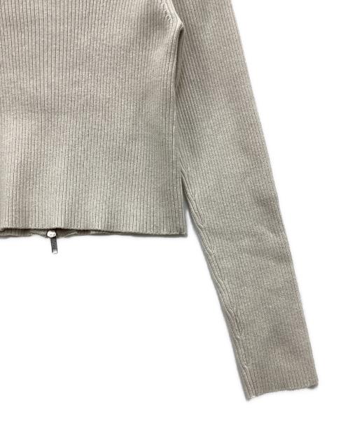atmos pink（アトモスピンク）atmos pink (アトモスピンク) Docking Knit Zip-up ベージュ サイズ:SIZE FREEの古着・服飾アイテム