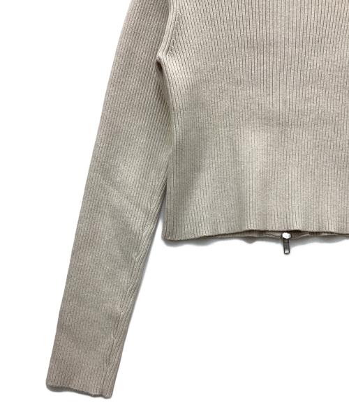atmos pink（アトモスピンク）atmos pink (アトモスピンク) Docking Knit Zip-up ベージュ サイズ:SIZE FREEの古着・服飾アイテム