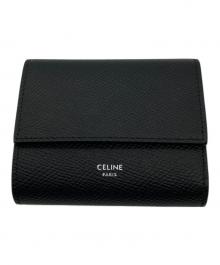 CELINE（セリーヌ）の古着「スモールトリフォールド コンパクトウォレット」｜ブラック