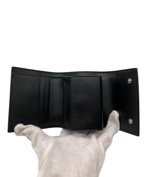 CELINE（セリーヌ）CELINE (セリーヌ) スモールトリフォールド コンパクトウォレット ブラックの古着・服飾アイテム