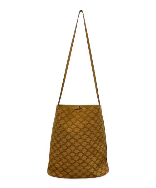 CELINE（セリーヌ）CELINE (セリーヌ) トリオンフ　バケットバッグ シガーブラウンの古着・服飾アイテム