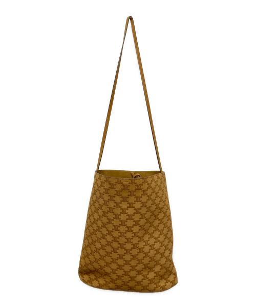 CELINE（セリーヌ）CELINE (セリーヌ) トリオンフ　バケットバッグ シガーブラウンの古着・服飾アイテム