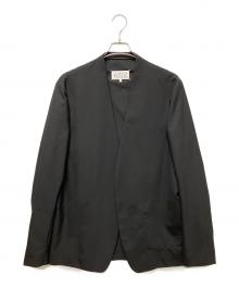 Maison Margiela（メゾンマルジェラ）の古着「ノーカラージャケット/4ステッチ ノーカラージャケット」｜ブラック