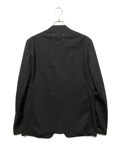 Maison Margiela（メゾンマルジェラ）Maison Margiela (メゾンマルジェラ) ノーカラージャケット/4ステッチ ノーカラージャケット ブラック サイズ:50の古着・服飾アイテム