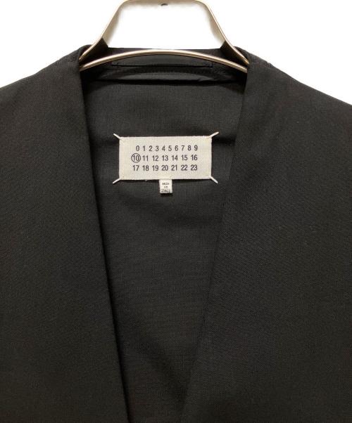 Maison Margiela（メゾンマルジェラ）Maison Margiela (メゾンマルジェラ) ノーカラージャケット/4ステッチ ノーカラージャケット ブラック サイズ:50の古着・服飾アイテム