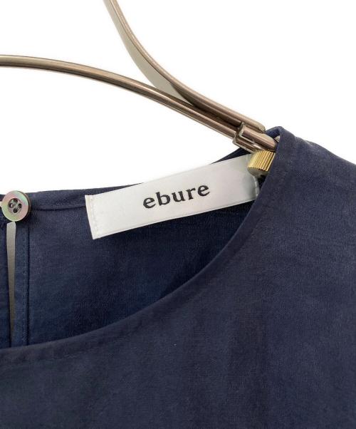 ebure（エブール）ebure (エブール) シルク混ワンピース ネイビー サイズ:38の古着・服飾アイテム