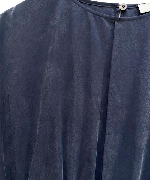ebure（エブール）ebure (エブール) シルク混ワンピース ネイビー サイズ:38の古着・服飾アイテム