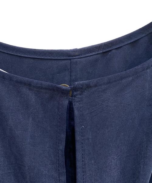 ebure（エブール）ebure (エブール) シルク混ワンピース ネイビー サイズ:38の古着・服飾アイテム