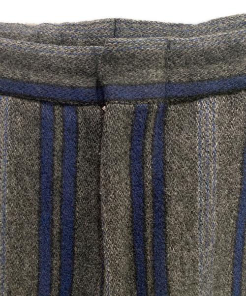 COMME des GARCONS HOMME PLUS（コムデギャルソンオムプリュス）COMME des GARCONS HOMME PLUS (コムデギャルソンオムプリュス) ウール縮絨スラックス グレー×ブルー サイズ:Sの古着・服飾アイテム