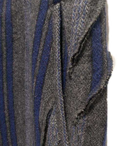 COMME des GARCONS HOMME PLUS（コムデギャルソンオムプリュス）COMME des GARCONS HOMME PLUS (コムデギャルソンオムプリュス) ウール縮絨スラックス グレー×ブルー サイズ:Sの古着・服飾アイテム