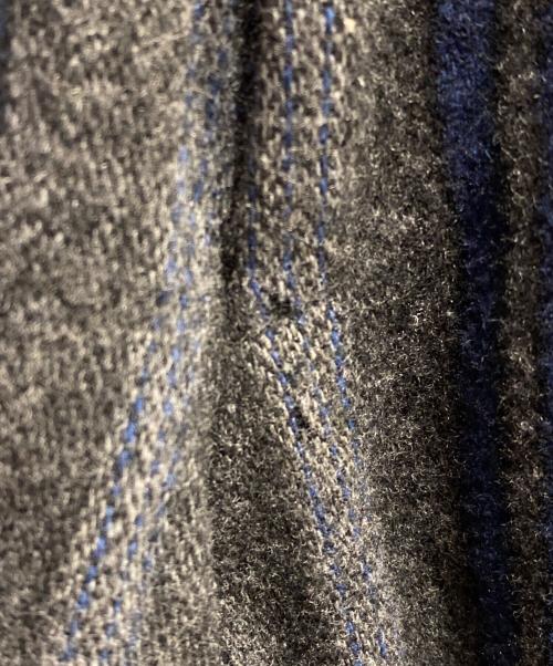 COMME des GARCONS HOMME PLUS（コムデギャルソンオムプリュス）COMME des GARCONS HOMME PLUS (コムデギャルソンオムプリュス) ウール縮絨スラックス グレー×ブルー サイズ:Sの古着・服飾アイテム