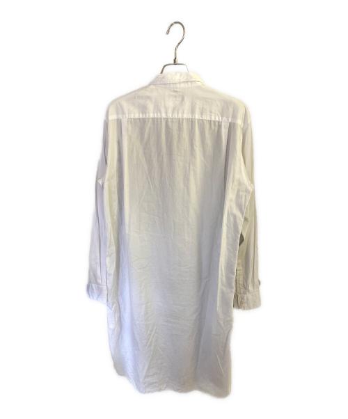 COMME des GARCONS HOMME PLUS（コムデギャルソンオムプリュス）COMME des GARCONS HOMME PLUS (コムデギャルソンオムプリュス) レオパードロングシャツ ホワイト×ブラック サイズ:Sの古着・服飾アイテム