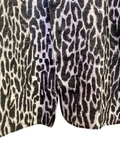 COMME des GARCONS HOMME PLUS（コムデギャルソンオムプリュス）COMME des GARCONS HOMME PLUS (コムデギャルソンオムプリュス) レオパードロングシャツ ホワイト×ブラック サイズ:Sの古着・服飾アイテム