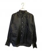 COMME des GARCONS HOMME PLUSコムデギャルソンオムプリュス）の古着「フリルデザインシャツ」｜ブラック