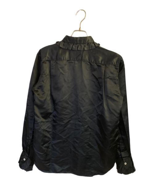 COMME des GARCONS HOMME PLUS（コムデギャルソンオムプリュス）COMME des GARCONS HOMME PLUS (コムデギャルソンオムプリュス) フリルデザインシャツ ブラック サイズ:XSの古着・服飾アイテム