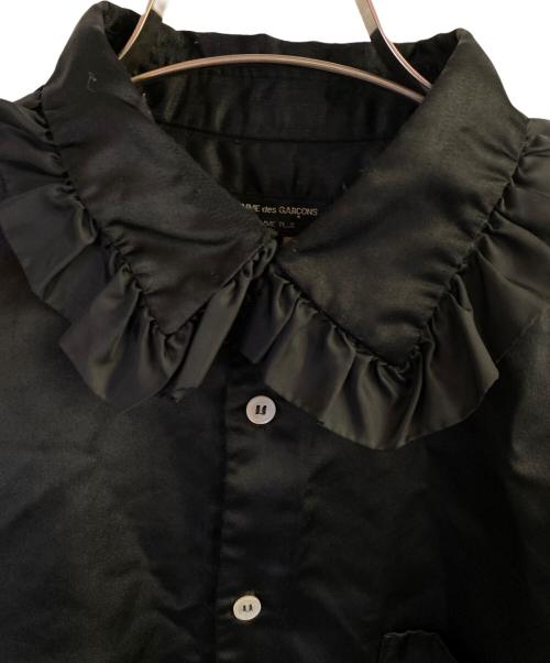 COMME des GARCONS HOMME PLUS（コムデギャルソンオムプリュス）COMME des GARCONS HOMME PLUS (コムデギャルソンオムプリュス) フリルデザインシャツ ブラック サイズ:XSの古着・服飾アイテム