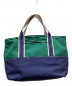 L.L.Bean×BEAMSエルエルビーン×ビームス）の古着「Deep Bottom Deluxe Boat and Tote Medium」｜グリーン×ネイビー