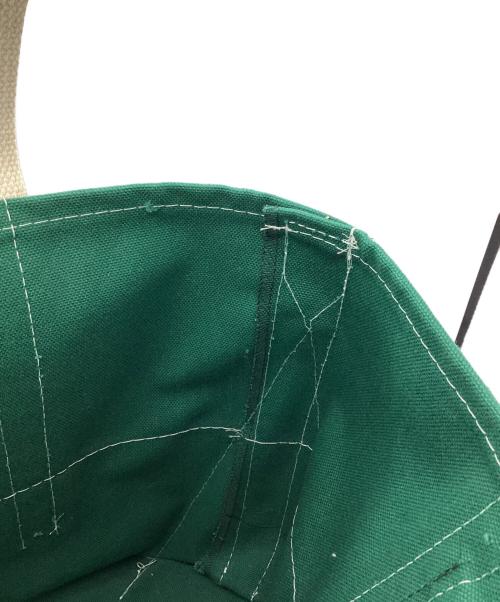 L.L.Bean（エルエルビーン）L.L.Bean (エルエルビーン) BEAMS (ビームス) Deep Bottom Deluxe Boat and Tote Medium グリーン×ネイビーの古着・服飾アイテム
