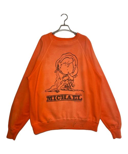 SAINT MICHAEL（セントマイケル）SAINT MICHAEL (セントマイケル) CRW N SWT オレンジ サイズ:XLの古着・服飾アイテム