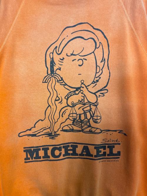 SAINT MICHAEL（セントマイケル）SAINT MICHAEL (セントマイケル) CRW N SWT オレンジ サイズ:XLの古着・服飾アイテム