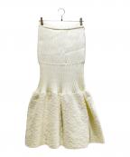CFCLシーエフシーエル）の古着「FLUTED REEF MERMAID SKIRT フリル リーフ マーメイドスカート CF007KG162」｜ホワイト