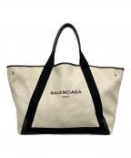 BALENCIAGAバレンシアガ）の古着「NAVY CABASトートバッグ」｜ベージュ