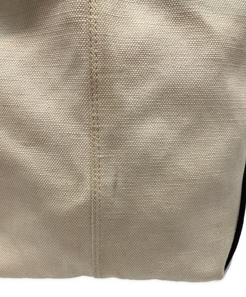 BALENCIAGA（バレンシアガ）BALENCIAGA (バレンシアガ) NAVY CABASトートバッグ ベージュの古着・服飾アイテム