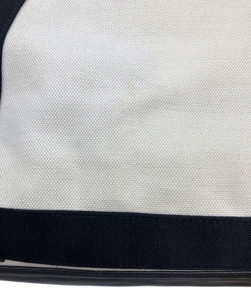 BALENCIAGA（バレンシアガ）BALENCIAGA (バレンシアガ) NAVY CABASトートバッグ ベージュの古着・服飾アイテム