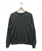 Crucianiクルチアーニ）の古着「カシミヤVネックニット」｜チャコールグレー