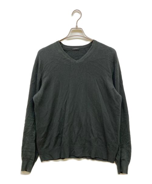 Cruciani（クルチアーニ）Cruciani (クルチアーニ) カシミヤVネックニット チャコールグレー サイズ:50の古着・服飾アイテム