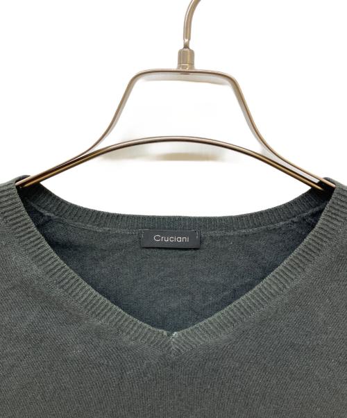 Cruciani（クルチアーニ）Cruciani (クルチアーニ) カシミヤVネックニット チャコールグレー サイズ:50の古着・服飾アイテム