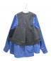 ENFOLD (エンフォルド) ダンボールレイヤードプルオーバー/Double Face Layered Pullover Sweatshirt/300HA880-2450 ブルー×グレー サイズ:38：15000円