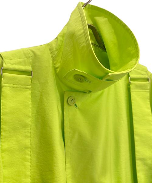 HOMME PLISSE ISSEY MIYAKE（オム プリッセ イッセイ ミヤケ）HOMME PLISSE ISSEY MIYAKE (オム プリッセ イッセイ ミヤケ) PARACHUTEジャケット 黄緑 サイズ:1の古着・服飾アイテム