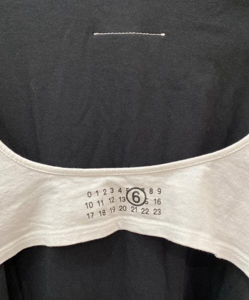 MM6 Maison Margiela（エムエムシックスメゾンマルジェラ）MM6 Maison Margiela (エムエムシックスメゾンマルジェラ) ビスチェ レイヤード ビッグシルエット カットソー ブラック サイズ:Sの古着・服飾アイテム