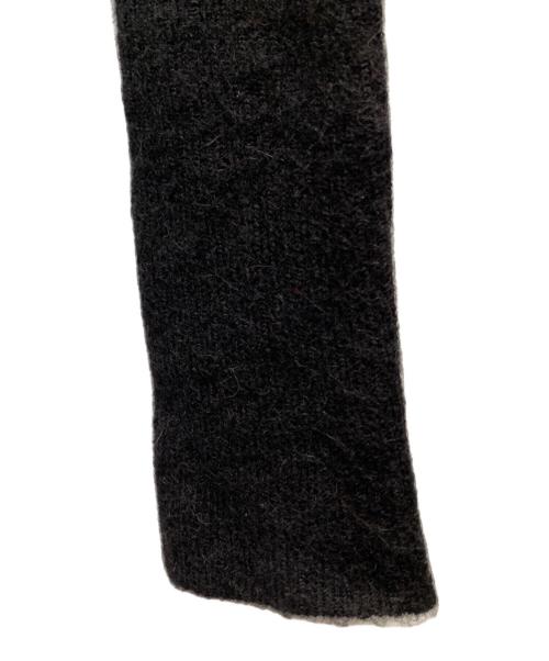 MM6 Maison Margiela（エムエムシックスメゾンマルジェラ）MM6 Maison Margiela (エムエムシックスメゾンマルジェラ) アルパカウール混長袖Vネックニット ブラック サイズ:XSの古着・服飾アイテム