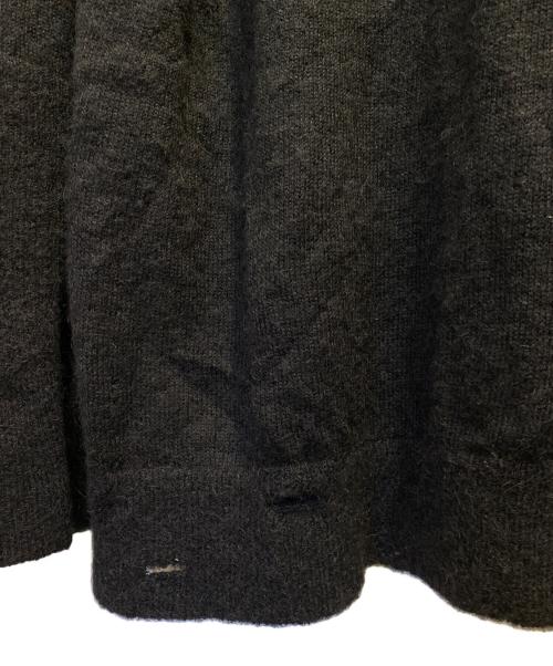 MM6 Maison Margiela（エムエムシックスメゾンマルジェラ）MM6 Maison Margiela (エムエムシックスメゾンマルジェラ) アルパカウール混長袖Vネックニット ブラック サイズ:XSの古着・服飾アイテム