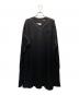 MM6 Maison Margiela（エムエムシックスメゾンマルジェラ）の古着「アルパカウール混長袖Vネックニット」｜ブラック