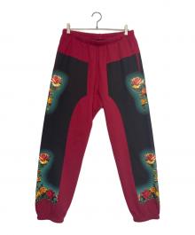 SUPREME×Jean Paul GAULTIER（シュプリーム×ジャンポールゴルチェ）の古着「Floral Print Sweatpant」｜レッド