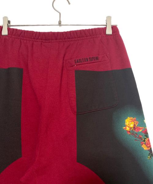 SUPREME（シュプリーム）SUPREME (シュプリーム) Jean Paul GAULTIER (ジャンポールゴルチェ) Floral Print Sweatpant レッド サイズ:Mの古着・服飾アイテム