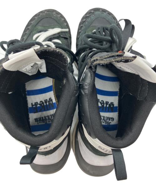 sacai（サカイ）sacai (サカイ) NIKE (ナイキ) Jean Paul GAULTIER (ジャンポールゴルチェ) Vapor Waffle ブラック サイズ:UK 7の古着・服飾アイテム