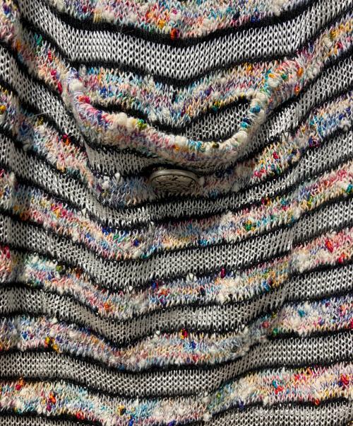 CHANEL（シャネル）CHANEL (シャネル) ココマーク ボタンレスカーディガン ブラック サイズ:38の古着・服飾アイテム