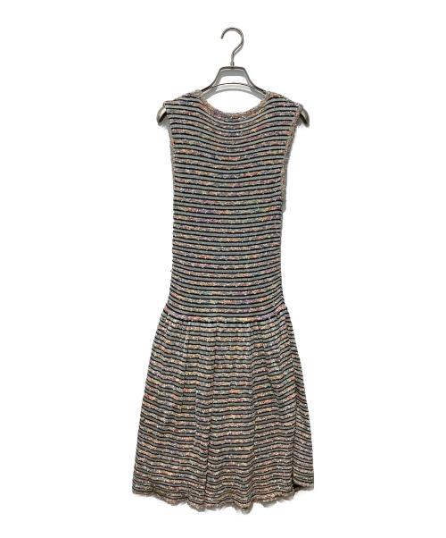 CHANEL（シャネル）CHANEL (シャネル) ココマークボタンノースリーブワンピース ブラック サイズ:40の古着・服飾アイテム