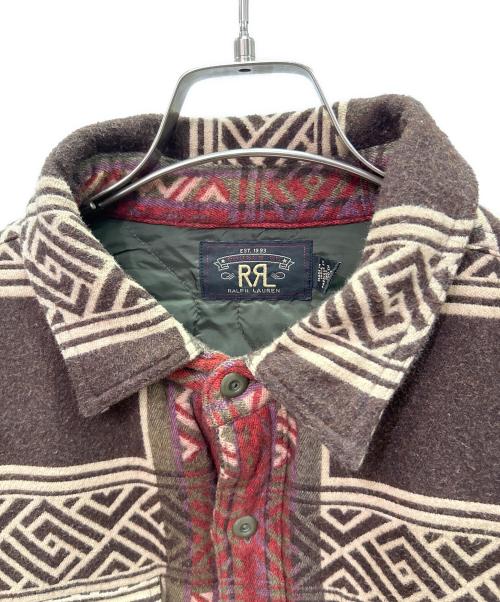 RRL（ダブルアールエル）RRL (ダブルアールエル) チェック パデッドジャケット/Check Padded Jacket/782973917001 ブラウン サイズ:Lの古着・服飾アイテム